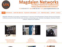 Tablet Screenshot of magdalennetworks.co.uk